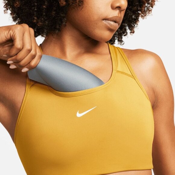 Nike Swoosh Women's Half-Support Padded Sports Bra BV3636-711 Brown Size S Small - Picture 5 of 6